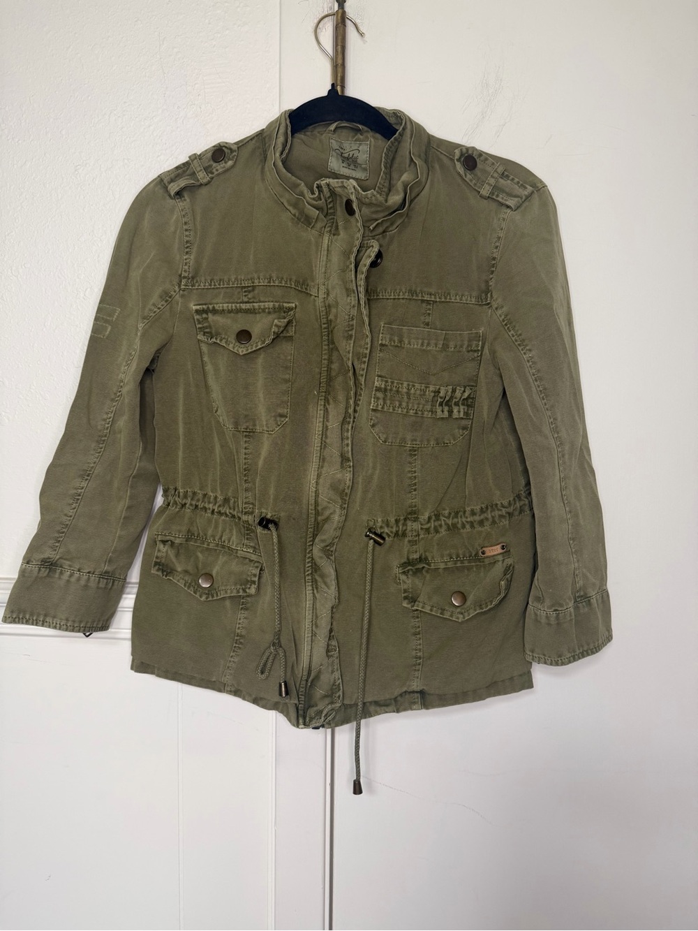 Olive Utility Travel Jacket - Women size M